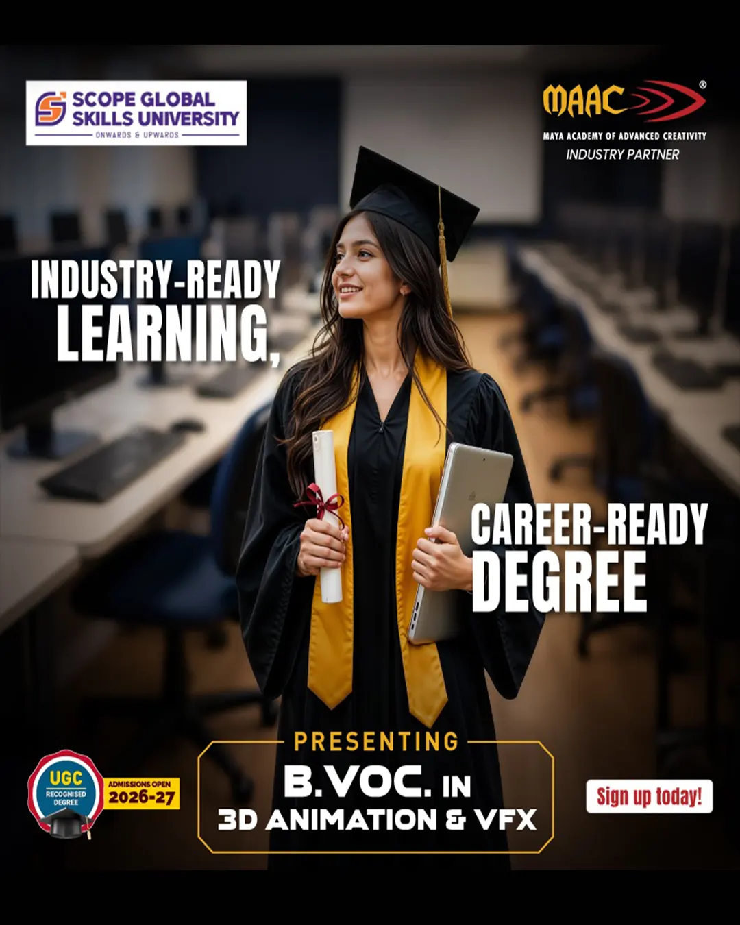 B.Voc Degree(3d animation & vfx)